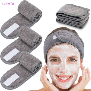 Ruirwfa Có Thể Điều Chỉnh SPA Rộng Băng Đô Quấn Tóc Tập Yoga Tắm Trang Điểm Rửa Mặt Tóc Dây Velcro Thể Thao Với Nhiều Màu Sắc MỚI