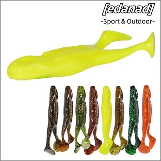 Edanad 2 Mồi Câu Cá Ếch Mềm, Mồi Mềm Mini 10.5cm / 14g Mắt, Mồi Nhân Tạo Silicon Jigging Mồi Câu Cá Sản Phẩm Câu Cá