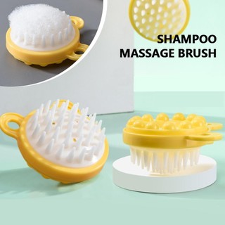 Dầu Gội Bàn Chải Đầu Massage Lược Silicon Nhật Bản Mềm Grabber Massage Dầu Gội Hiện Vật Z3L9