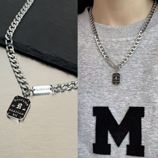 Vòng cổ cho nam nữ áo len cổ lọ sang trọng nhẹ nhàng cao cấp Instagram Dây chuyền áo len cá tính hip hop phụ kiện thu đông thép titan không phai YGMM