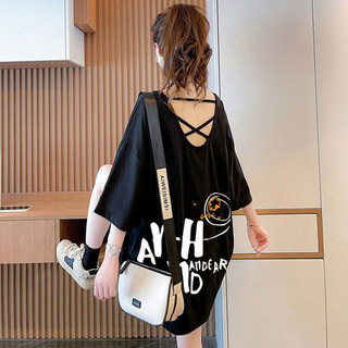 [Sản phẩm mới mùa hè tay ngắn] Influencer Halter Loose Size Cover Áo thun ngắn tay bụng dành cho nữ Mùa hè 202 Phong cách mới Thiết kế vừa phải hàng đầu Hợp thời trang