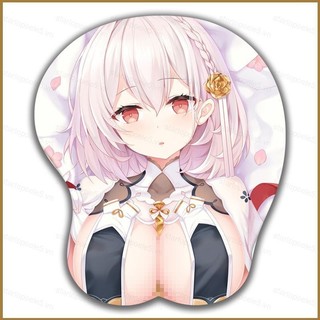 Sta5 Beauty 3D Miếng Lót Chuột Cổ Tay Miếng Lót Thoải Mái Silicone Anime Dễ Thương Miếng Lót Chuột Quá Khổ Dày Otaku Tay Còn Lại