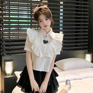 Áo Sơ Mi Nữ Ngắn Tay Cổ Bẻ Kiểu Pháp 22.79