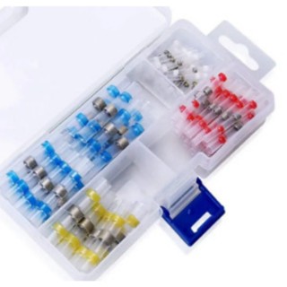  bộ 50 chiếc gồm 4 cỡ cút nối dây điện tự hàn co nhiệt STT cho dây điện 