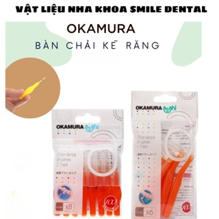 Bàn chải kẽ răng Okamura Asahi Nhật Bản cho răng niềng chỉnh nha