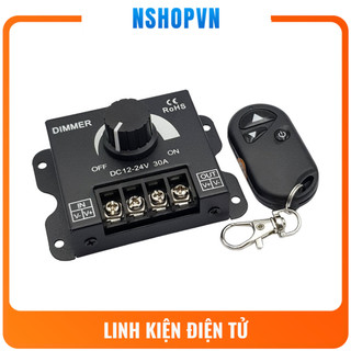 Dimmer led 30a điều chỉnh độ sáng bằng tay và remote 12-24v