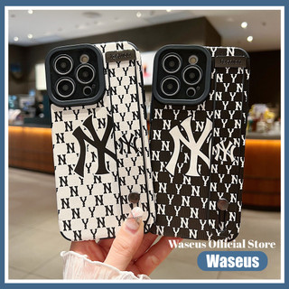 Ốp Điện Thoại Dây Đeo Tay NY Đơn Giản Cho iPhone 16 Pro Max 15 Plus 14 Pro 13 12 11 Pro Max 7 8 Plus XS Max XR X Cover