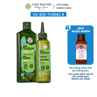 Combo Dầu gội và Lotion Ngừa Gàu Và Ngứa Yves Rocher Anti-Dandruff Shampoo and Scalp Treatment Lotion Bottle