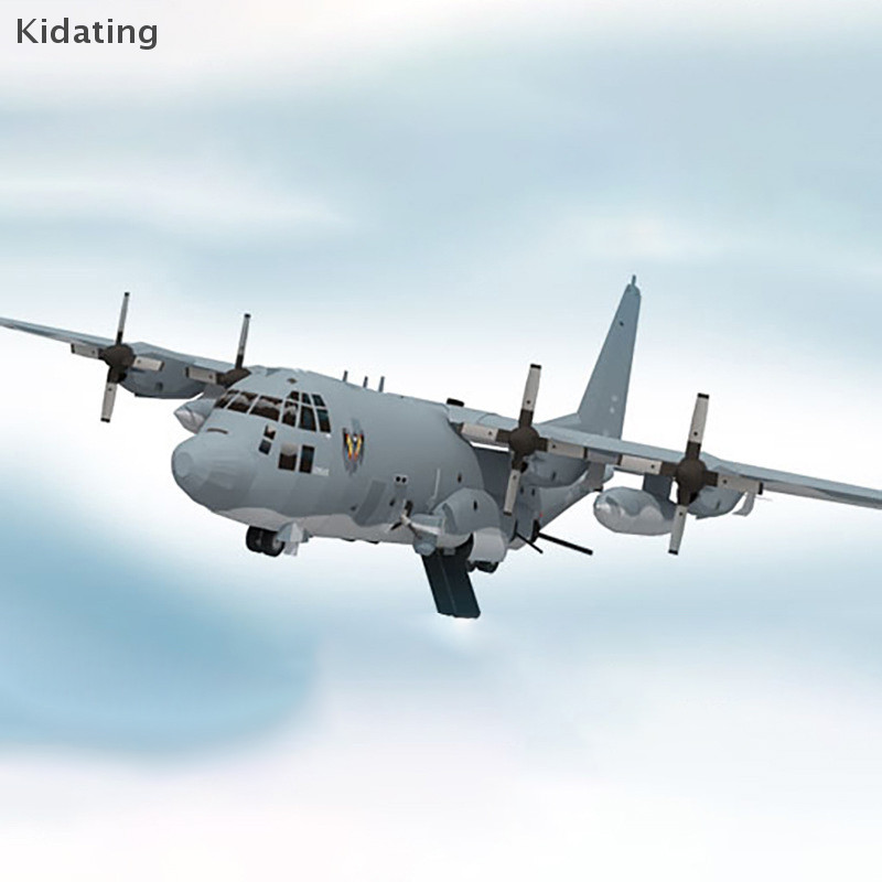Kiding AC130 Ghost Aerial Gunship Máy bay Mô hình giấy Máy bay tiêm kích Mẫu giấy MỚI