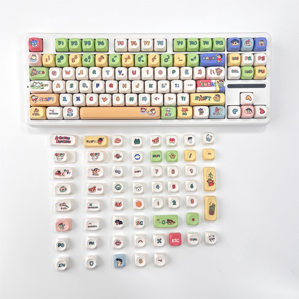 Crayon Shin-chan Keycap MOA Profile PBT Thuốc nhuộm nhiệt thăng hoa Mũ bàn phím cơ dễ thương Kawayi Keycap | BigBuy360 - bigbuy360.vn