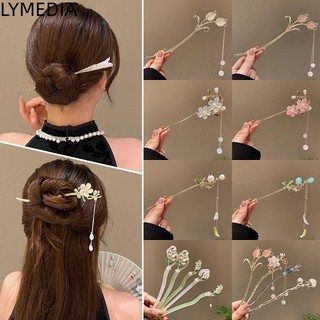 Lymedia chiếc kẹp tóc trung quốc cổ đại, kẹp tóc hanfu tóc, với tua rua trang trí truyền thống kẹp tóc