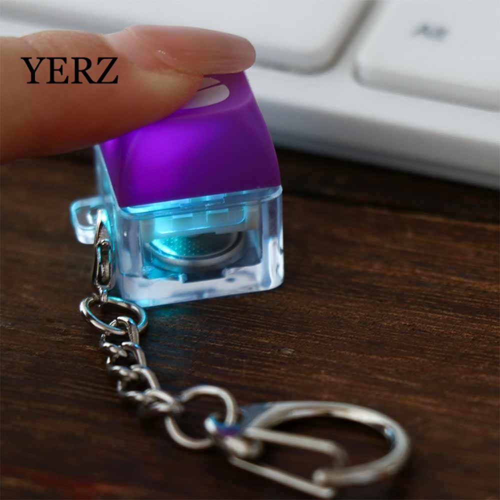 Móc khóa bàn phím cá bằng gỗ, Đèn LED bàn phím cơ cá bằng gỗ, EDC Fidget Toy Bàn phím ABS Switche Ca