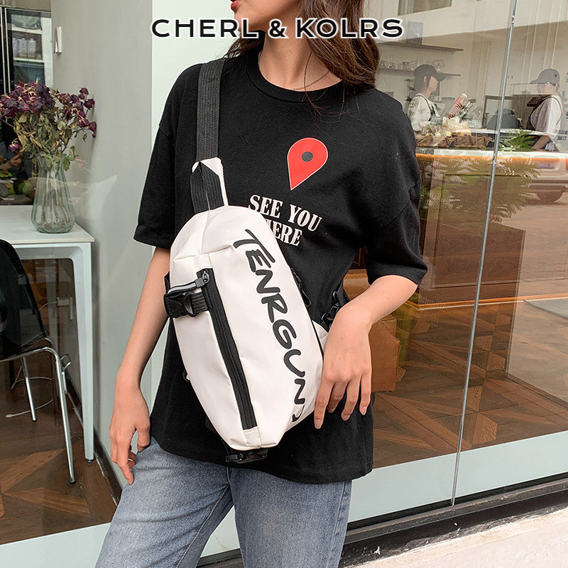 Cherlkolrs Túi đeo chéo đeo vai đơn dung tích lớn thời trang mới dành cho nữ