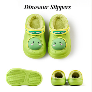 Cheerful Mario dép sục bông Khủng Long Cho Bé giày cross lông chống nước trẻ em