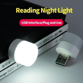 Đèn LED Đọc Sách Bảo Vệ Mắt Sạc USB Hình Tròn Nhỏ đọc sách tròn nhỏ cổng sạc usb gắn máy tính / laptop độc đáo đèn led trang trí phòng ngủ bóng đèn