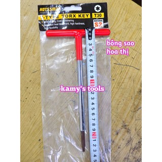 Lục giác bông sao hoa thị cán chữ T Hotssman thép S2 T10 T15 T20 T25 T27 T30 dài 230mm