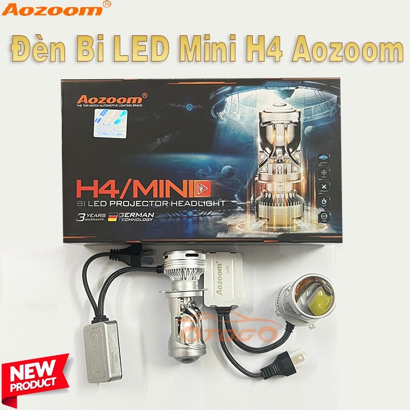 Đèn Bi Led Mini H4 Aozoom Chính Hãng , 75w Siêu Sáng