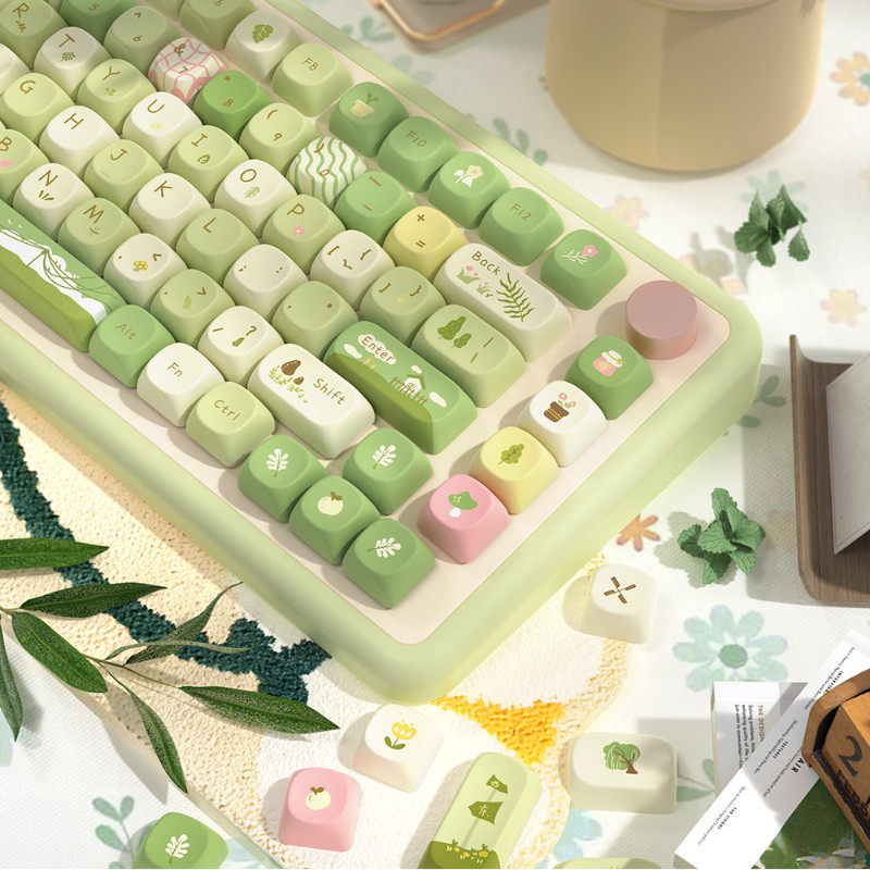 Pbt Keycap MCA Mountain Stream Bàn Phím Cơ Bản Chủ Đề Ban Đầu Keycap Nhuộm Thăng Hoa Xanh Dễ Thương Cô Gái Cá Tính Sáng Tạo Bàn Phím Cơ | BigBuy360 - bigbuy360.vn
