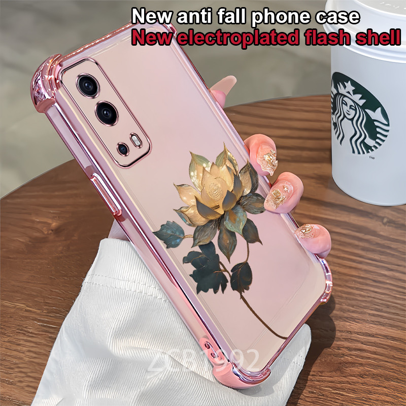Ốp điện thoại TPU vivo y72 5G sen đơn giản vỏ mềm trong suốt tiên tiến chống rơi