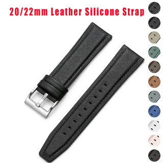 Dây đeo silicon da 20mm 22mm cho Samsung Galaxy Watch 7 6 5 4 40 / 44mm 6Classic Gear S3 Band cho Huawei GT4 Ultimate Bracelet