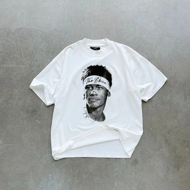 Nóng Ngôi Sao Neymar Chữ Ký In Hình Mùa Hè Mới Cổ Tròn Tay Ngắn Cotton 1 Thoáng Khí (S-5XL) Áo Thun 