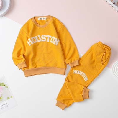 Bộ nỉ bé trai, bé gái LITIBABY thêu chữ CHN, Houston size 10/18 tuổi