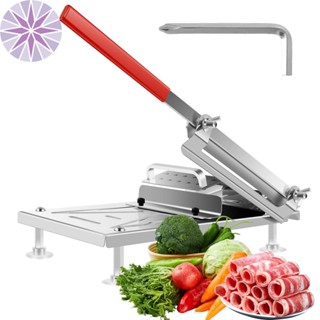 Máy thái thịt đông lạnh Máy cắt thịt bằng thép không gỉ có thể điều chỉnh độ dày cắt lát bằng tay Máy thái thịt Máy thái thực phẩm hiệu quả Dễ dàng sử dụng Dụng cụ cắt thịt Thực tế Thịt rau SHOPTKC2656