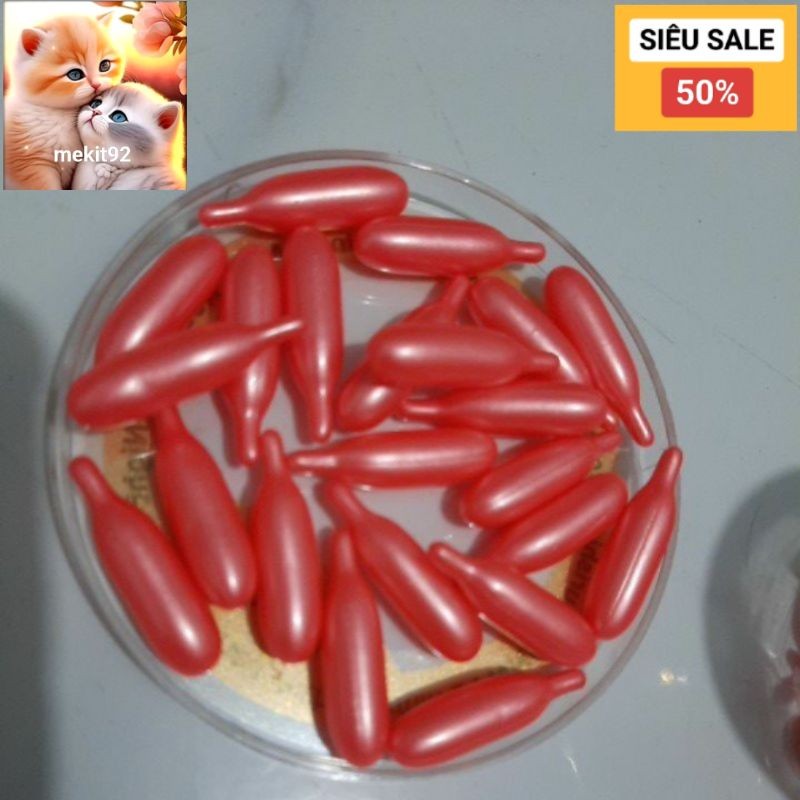 Combo 10 - Viên vitamin E dưỡng da trộn vô kem