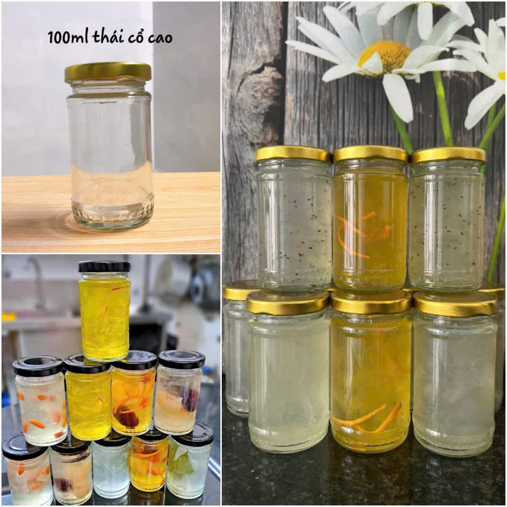 [COMBO] 5 HŨ/10 HŨ THUỶ TINH CHƯNG YẾN 100ML THÁI