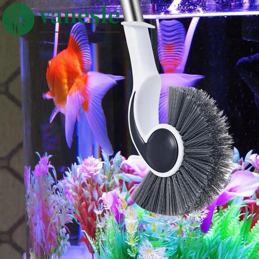 Dụng cụ làm sạch bể cá NAESVLE, Máy chà sàn bể cá bền bằng nhựa, Phụ kiện bể cá Hiệu quả cao Tay cầm