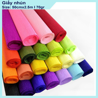 Giấy nhún làm hoa, giấy nhăn gấp hoa, giấy nhún làm hoa khổng lồ, làm đồ handmade siêu đẹp