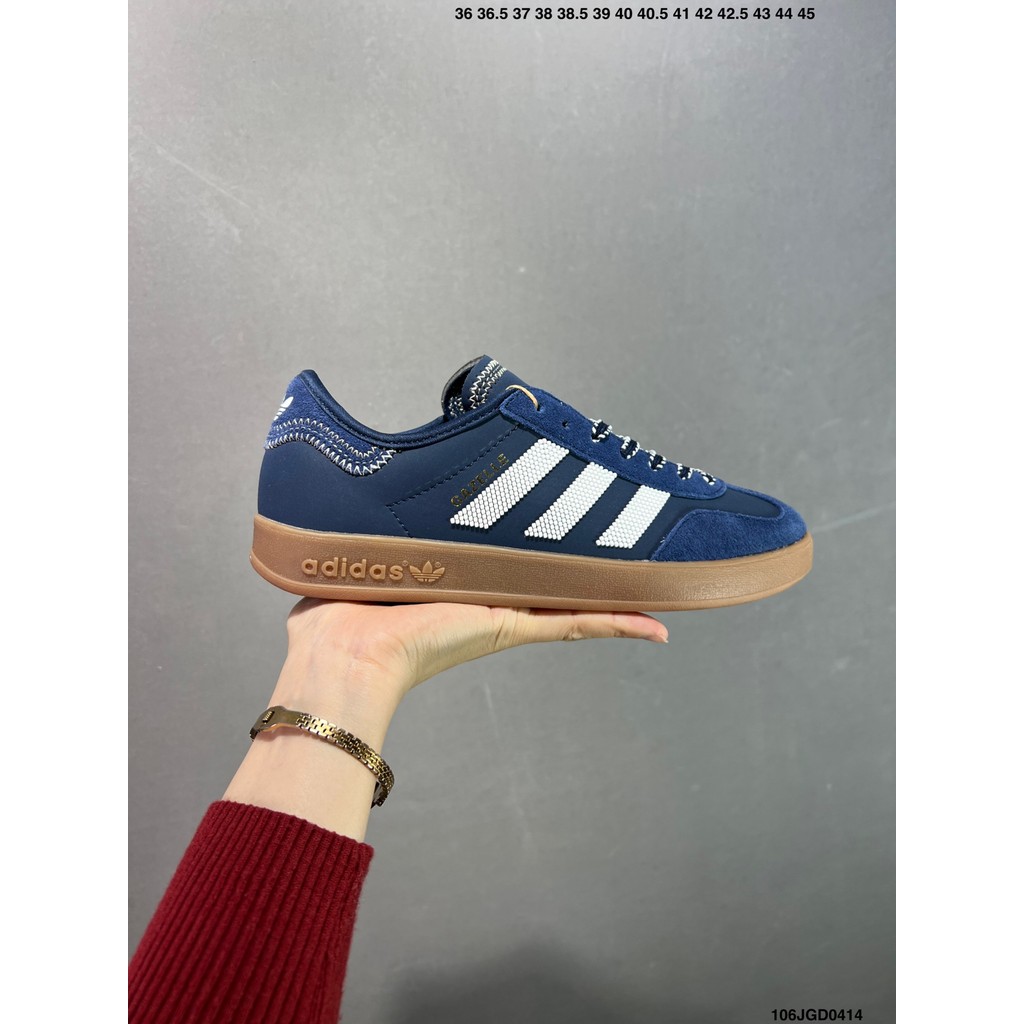 合️ AD CLOT x Ad Originals Gazelle Low "Navy" Gazelle In-house Training Series cổ thấp phong cách tập