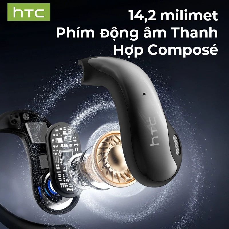Bảo hành một năm HTC NE30 AI Dịch thuật thời gian thực Tai nghe BluetoothTWS Bluetooth 5.4 Chất lượng âm thanh HiFi IPX5 Tai nghe không dây chống nước | BigBuy360 - bigbuy360.vn
