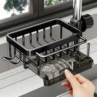  Giỏ đựng đồ rửa bát Kệ thoát nước xà phòng ,Giá thoát nước bồn rửa chén nhôm cao cấp không gỉ 