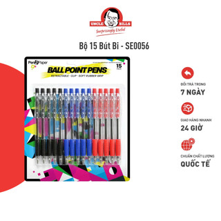 Bộ 15 bút bi uncle bills se0056