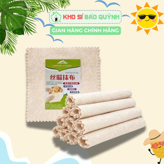  Set 10 Khăn Lau Xơ Mướp Đa Năng Siêu Thấm Hút Dầu Mỡ - Mềm Mịn Bền Dày Cắt Được Lau Chén Dĩa 