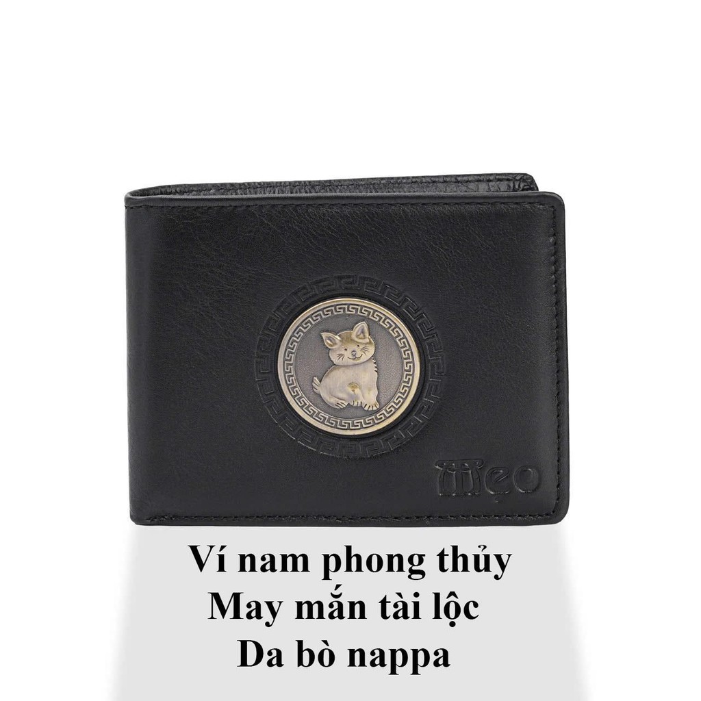 ví 12 con giáp da bò nappa khóa đồng 3D con giáp đem lại may mắn tài Lộc, bóp đựng tiền, đựng thẻ hì