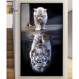  Tranh Canvas Con hổ Decor trang trí phòng khách phòng ngủ.. Tranh Decor cao cấp 