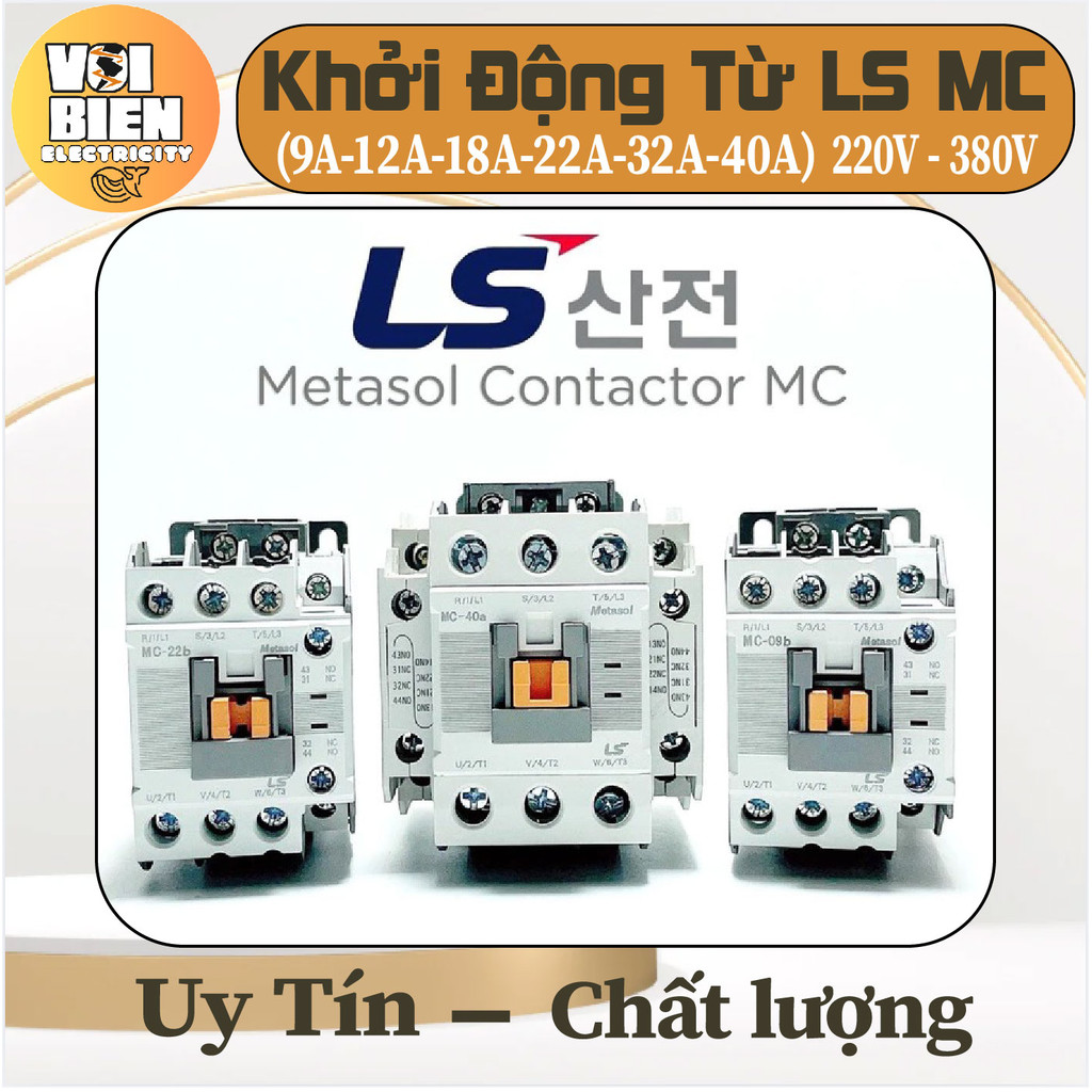 Khởi Động Từ LS MC 9A-12A-18A-22A-32A-40A-50A-65A 220V - 380V ,  Khởi Động Từ LS MC, Khởi Động Từ LS
