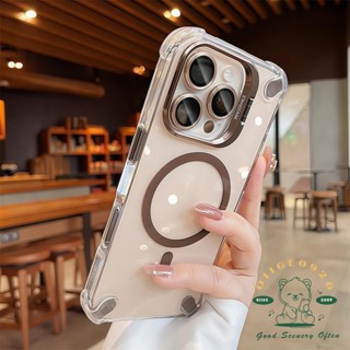  Chống rơi acrylic trong suốt khung từ tính Vỏ điện thoại iphone16 Pro Max 15 14 13 12 vỏ cho vỏ iPhone Vỏ mềm silicon TPU chống sốc 