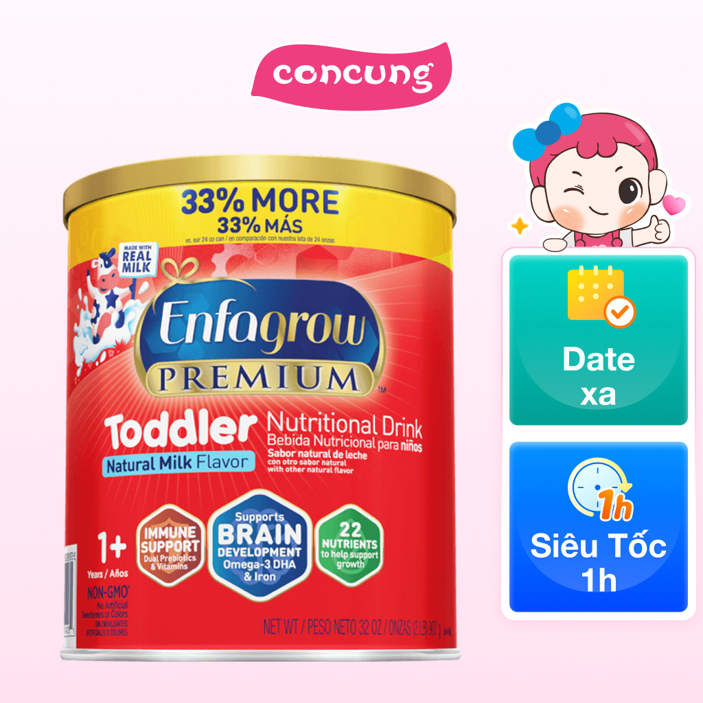 Thực phẩm bổ sung Enfagrow Premium Toddler Nutritional cho bé trên 1 tuổi 907g