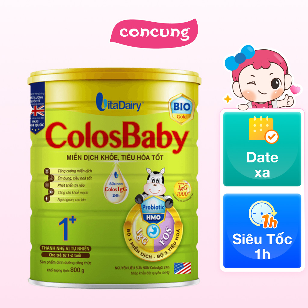 Sữa Colosbaby Bio Gold 1+ 800g (1 - 2 tuổi)