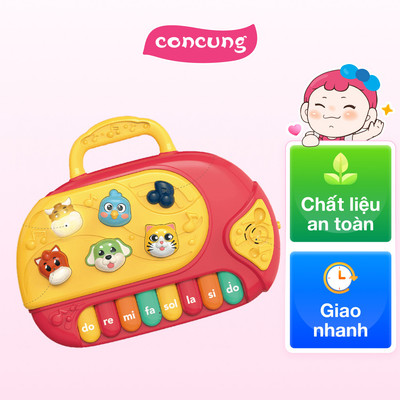 Đồ chơi học đàn piano, phát nhạc và tiếng động vật ngộ nghĩnh RFD574655 C401 (Đỏ)