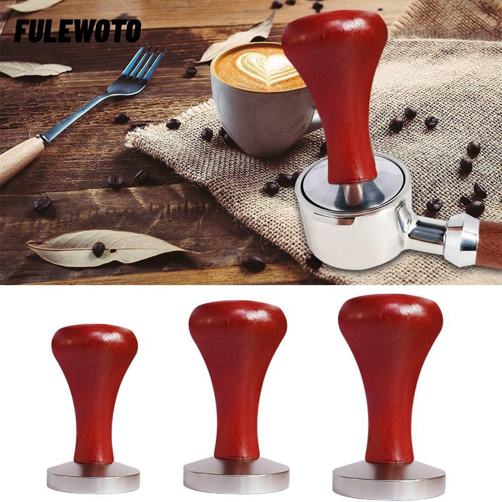 FULEWOTO 51mm / 53mm / 58mm Máy ép cà phê Nhà phân phối bột Búa áp lực Tamper