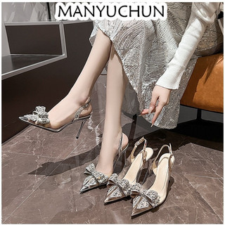 MANYUCHUN Giày Cao Gót GIÀY SANDAL nữ Thời Trang Chống trơn trượt Dễ dàng phối đồ Phong cách Điệu đà FGL24700U2 28Z240710