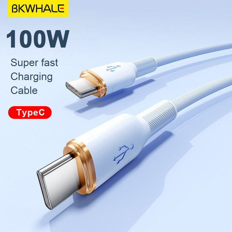 Cáp sạc nhanh BKWHALE Type-C PD100W cho điện thoại Xiaomi Samsung Dây Android