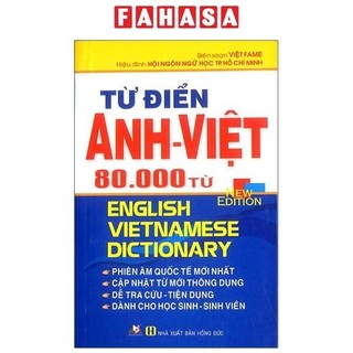 Sách từ điển anh - việt 80.000 từ