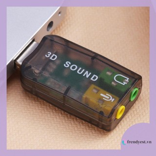 Card âm thanh USB 5.1 CH Bộ chuyển đổi âm thanh 3D cho máy tính để bàn Laptop Máy tính xách tay