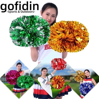 Gofidin Cổ Vũ Pom Pom Nhẫn Phong Cách Lạ Mắt Tay Cầm Đôi Lỗ Khiêu Vũ Trang Trí Tiệc