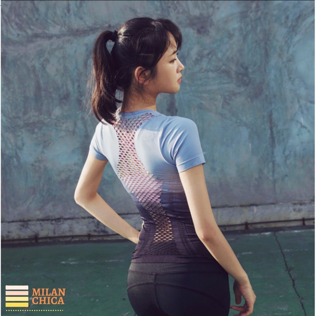 Áo thun phông ngắn thể thao nữ Miss Si (Đồ tập gym,yoga) - Cửa hàng Việt Nam - Livan Sport